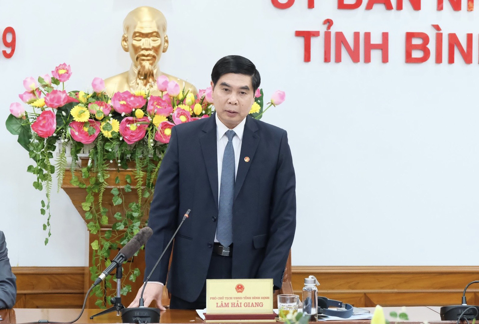 Đồng chí Lâm Hải Giang – Phó Chủ tịch UBND tỉnh Bình Định phát biểu tại Hội thảo.